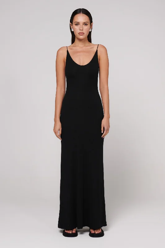 Louise Maxi Dress - Black