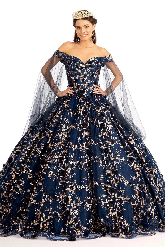 The Best Prices flowy maxi dressLong Off Shoulder Quinceanera Glitter Mesh Dress