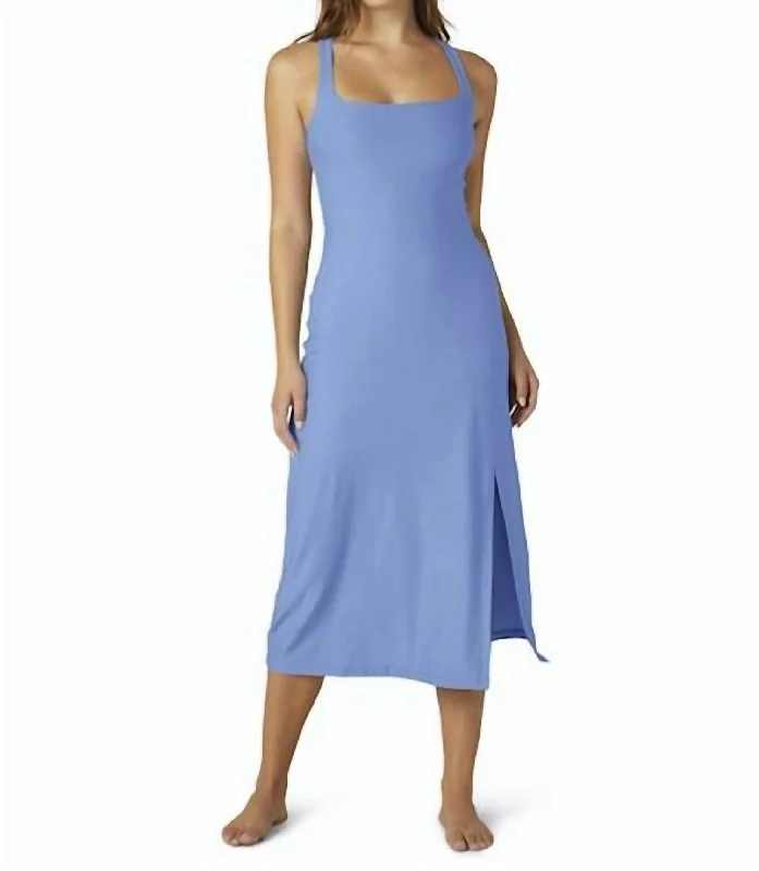 Weekend Special wrap dressFeatherweight Getaway Dress In Flower Blue Heather