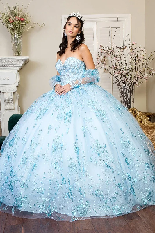 Hot Deal bodycon dressLong Quinceanera Dress Glitter Mesh Ball Gown