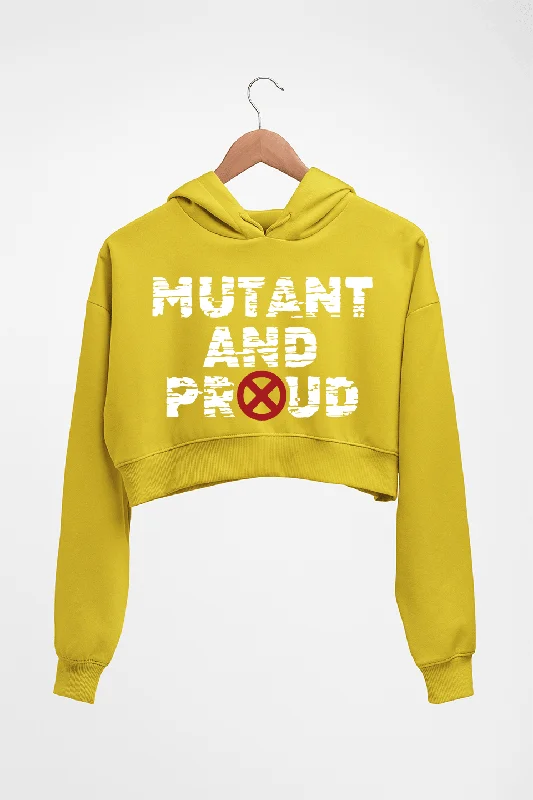 Markdowns oversized hoodieX-Men Mutant Crop HOODIE FOR WOMEN
