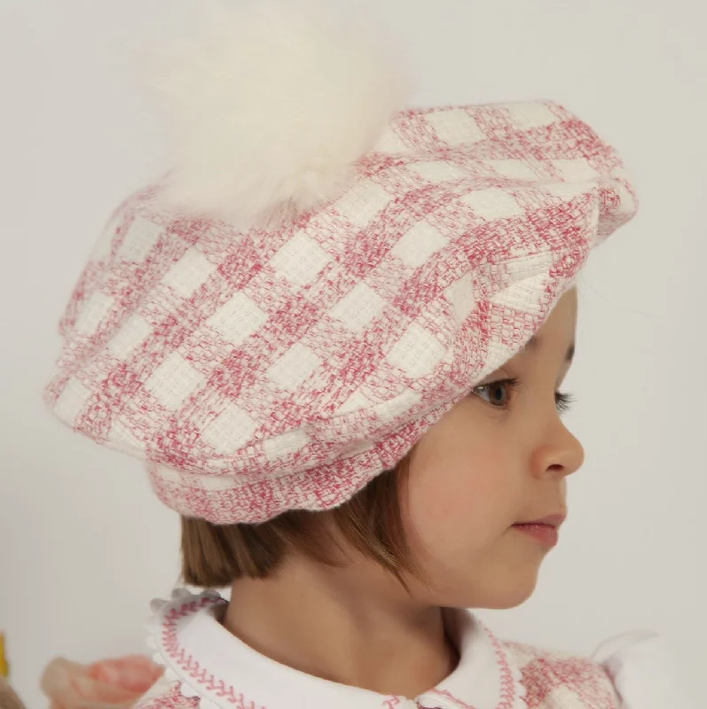 Crazy Deals floral midi dressPink Gingham Beret