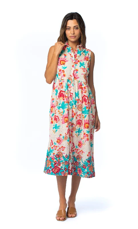 Overstock wrap-around dressOPHELA EYELET MIDI DRESS