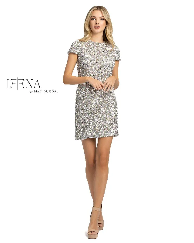 Discount Days playful dressMac Duggal 26300 Short Sleeve Cocktail Dress