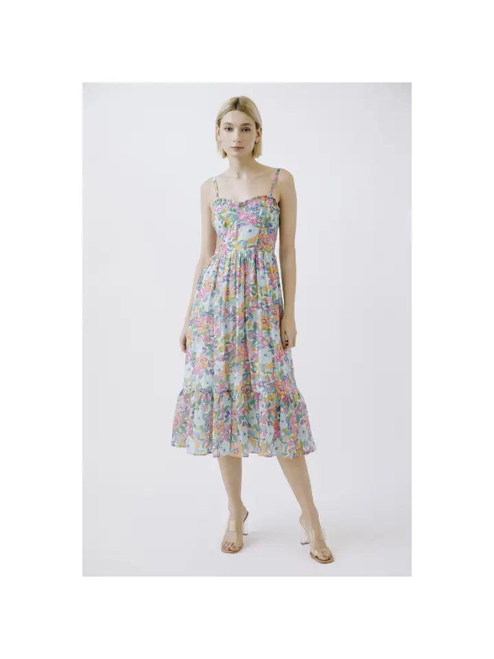 Weekend Deal pleated dressCONVERTABLE STRAP MIDI DRESS