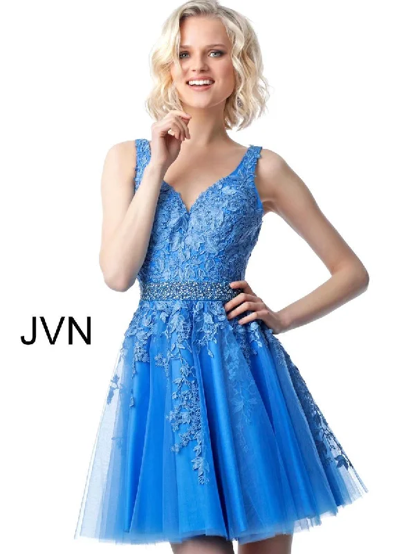 TIME-Limited Offer trendy wrap dressJovani 68267 Sleeveless Short Homecoming Dress JVN