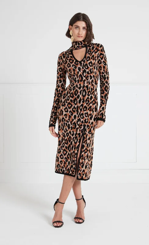 Great Deals Adonis Knit Dress - Black Mix