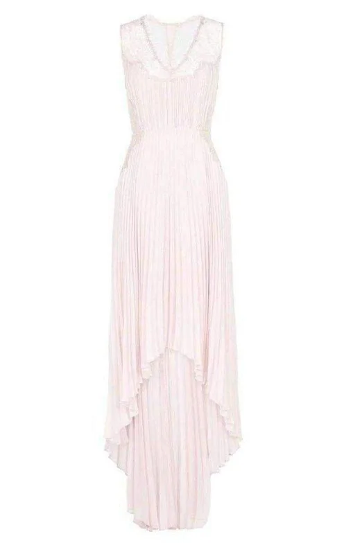 Great Bargains boho-chic dressAngelea Pleated High Low Dress