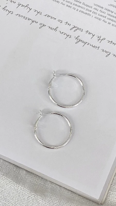 Best Deals Leni Hoops - Silver