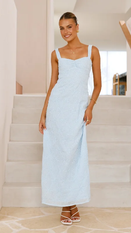 Extra Savings Gianna Maxi Dress - Blue Lace