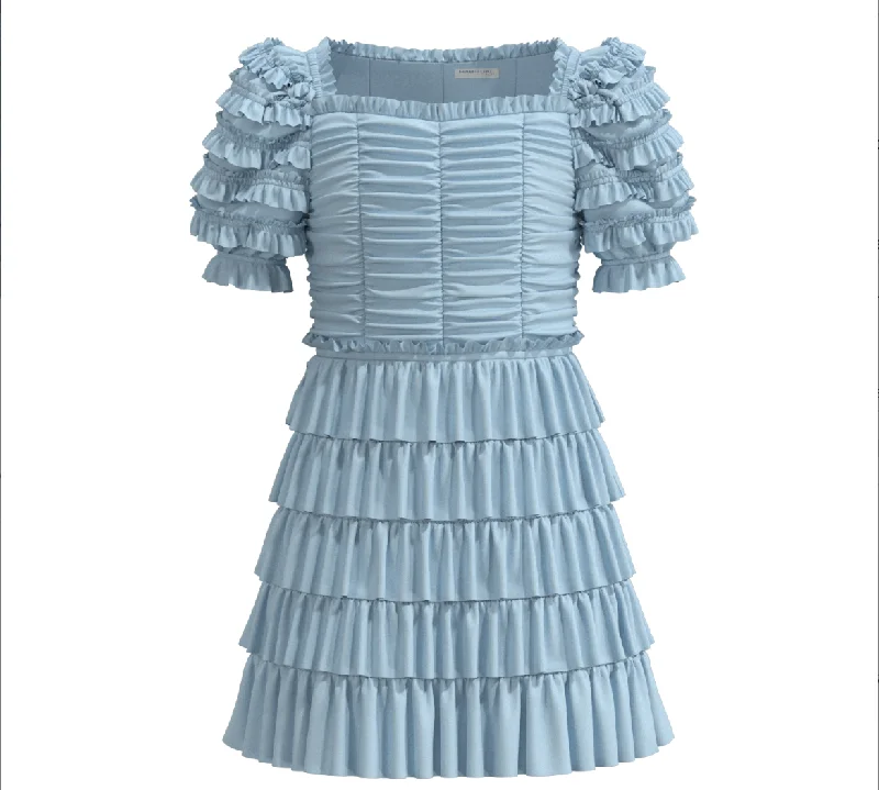 Low Prices pleated dressRusched Ruffle Dress