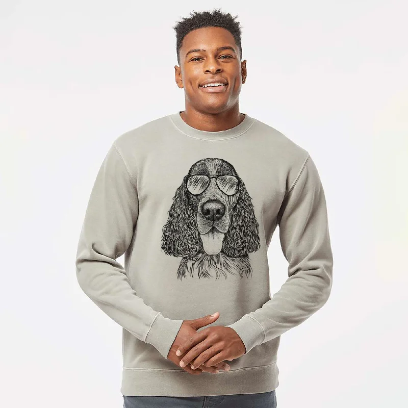 New Arrival minimalistic workout hoodieAviator Duke the English Springer Spaniel - Unisex Pigment Dyed Crew Sweatshirt New Arrival minimalistic workout hoodieAviator Duke the English Springer Spaniel - Unisex Pigment Dyed Crew Sweatshirt