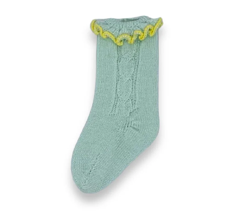 Price Cut off-the-shoulder dressMint Green Sock
