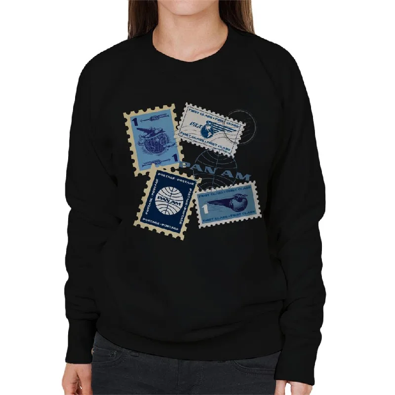 Customer Appreciation Sale breathable workout hoodiePan Am Postage Stamps Montage Women's Sweatshirt Customer Appreciation Sale breathable workout hoodiePan Am Postage Stamps Montage Women's Sweatshirt