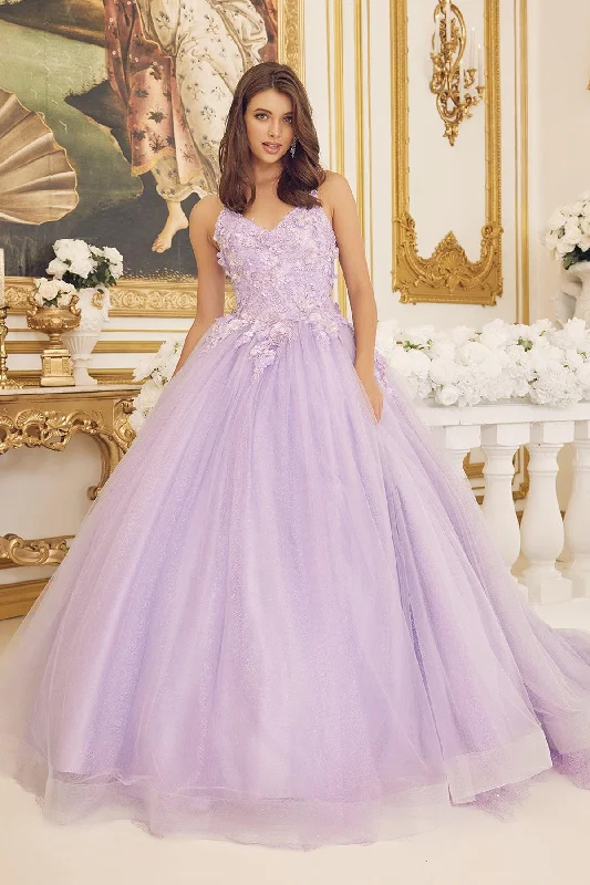 Best Bargains off-shoulder dressNox Anabel CU1115 Long Spaghetti Strap Quinceanera Dress Ball Gown