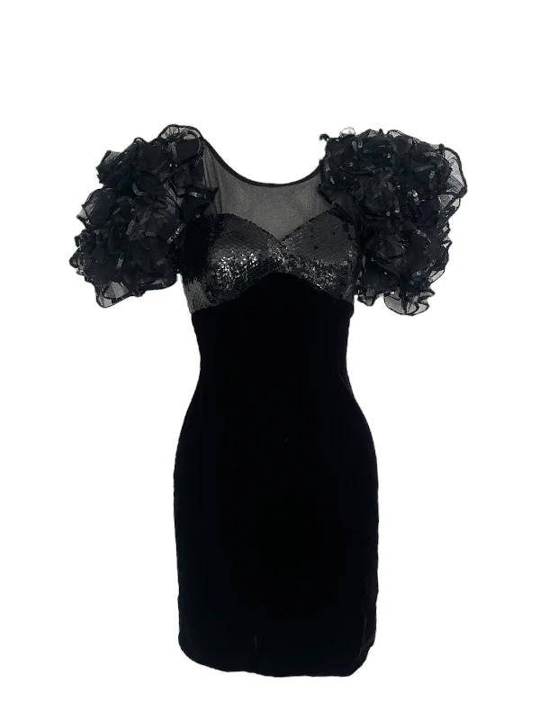 Price Drop Casadei velvet 1980's cocktail dress