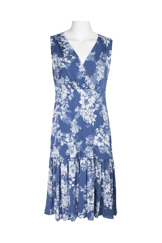 Price Reduction off-shoulder dressConnected Apparel Sleeveless Short Floral Dress