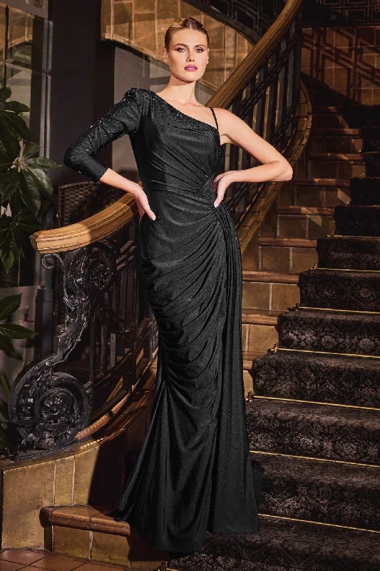 Overstock formal dressCinderella Divine CD787 Fitted Long Formal Evening Prom Dress
