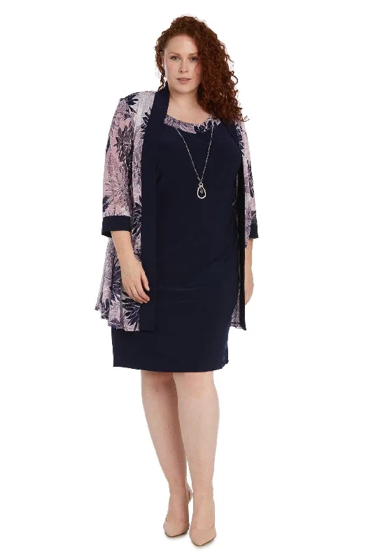 Limited Availability knit dressR&M Richards 9003W Short Plus Size Jacket Dress