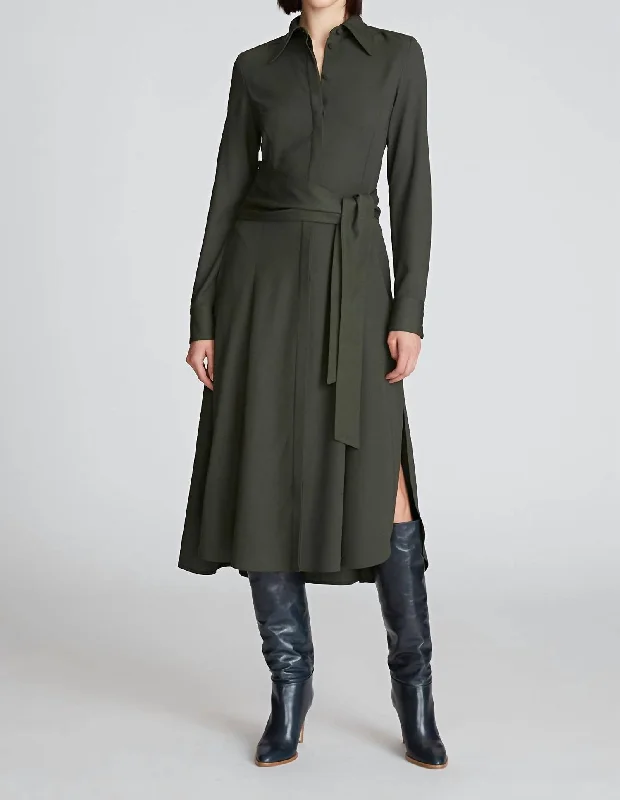 Special Discount fitted cocktail dressKori Dress In Forest