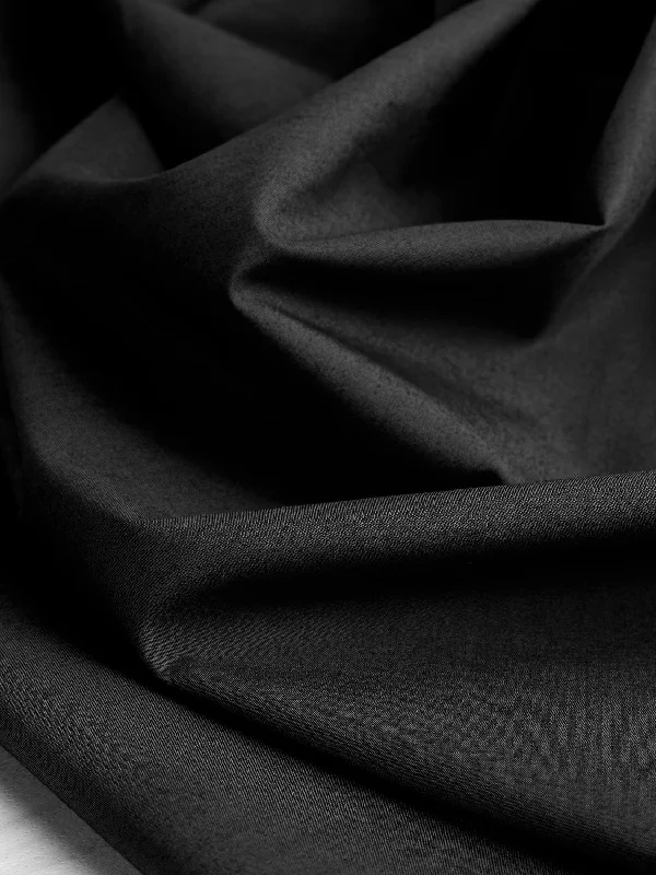 Signature Crisp Cotton Poplin -  Black