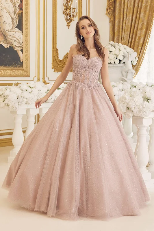 Savings Spectacular ashionable dressNox Anabel CU1102 Sweet 16 Long Strapless Quinceanera Dress