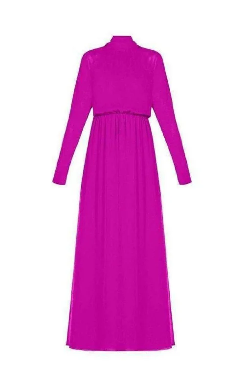 Limited Stock silk dressDarci Tie-Neck Silk Gown