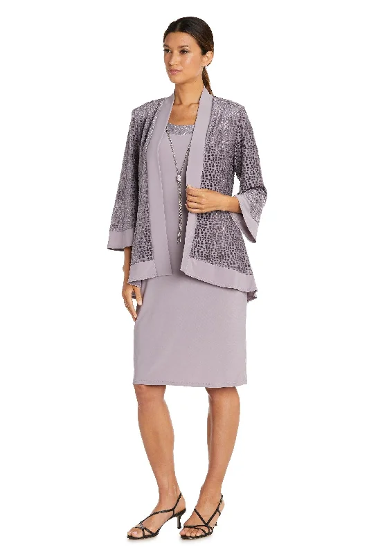 Savings Alert casual midi dressR&M Richards 7597 Short Sleeveless Jacket Dress