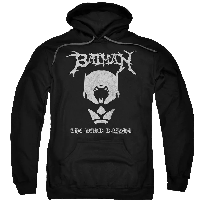 Take Advantage trendy hooded sweatshirtBatman Black Metal Batman - Pullover Hoodie