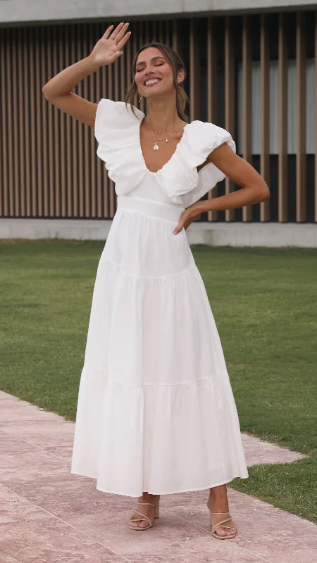 Bargain Bin Emma Maxi Dress - White