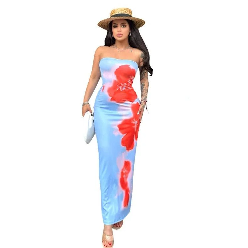 Slim Slit  Beach Dresses Women's Clothing