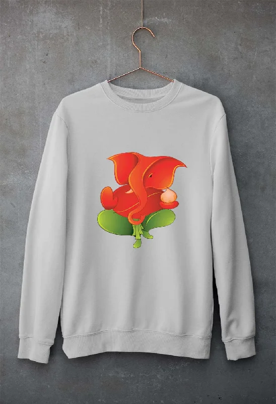 Year-End Clearance fitness hoodie for trainingGanpati JI(Ganesh) Unisex Sweatshirt for Men/Women