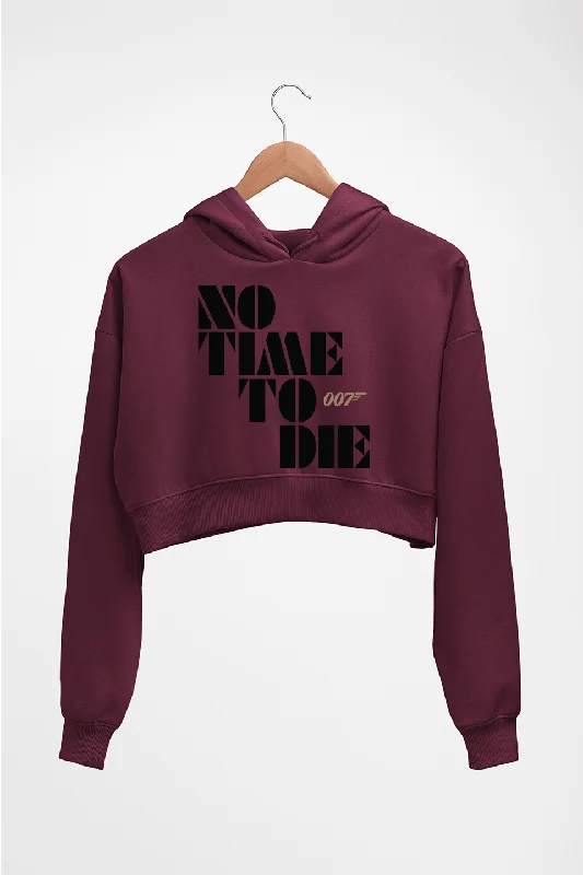 Super Deal fashion hoodieNo Time To Die James Bond 007 Crop HOODIE FOR WOMEN