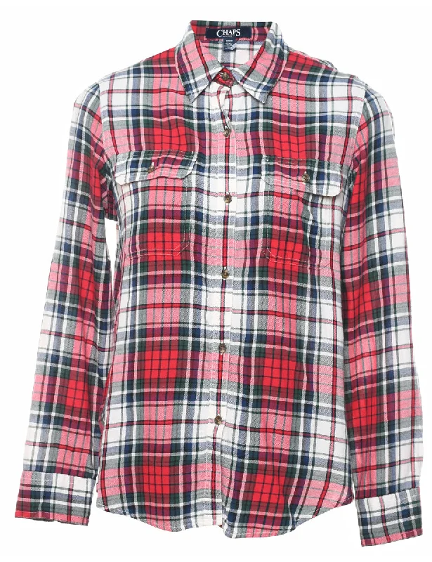 Special Discount relaxed winter jacketChaps Checked Shirt - M