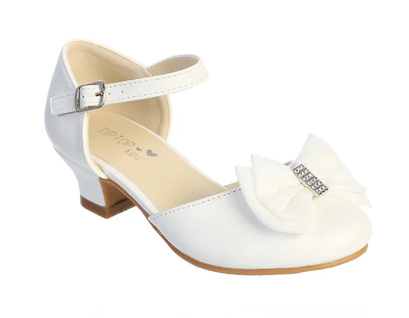 Deal Mania elegant maxi dressWhite Girl's Heel
