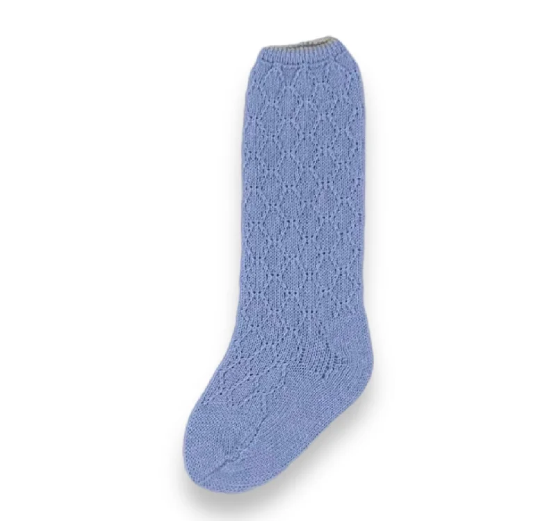 Steals and Deals elegant maxi dressBoys Blue and Cream Sock