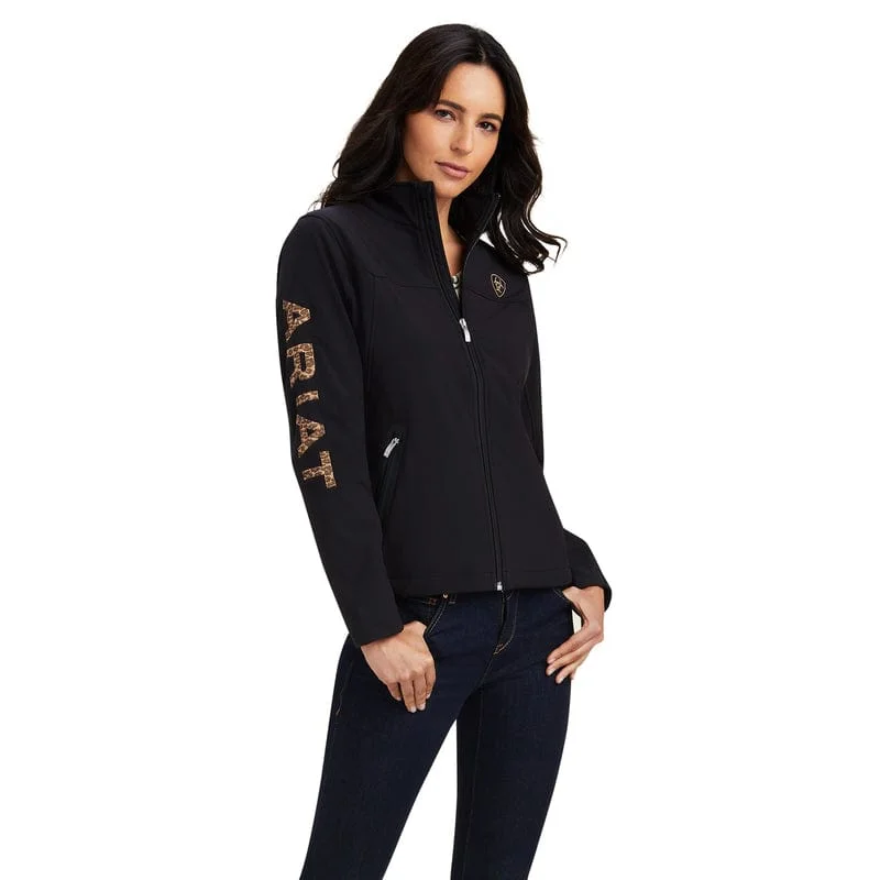 Deep Discounts oversized trench coatAriat Women's New Team Black/Leopard Softshell Jacket 10041278