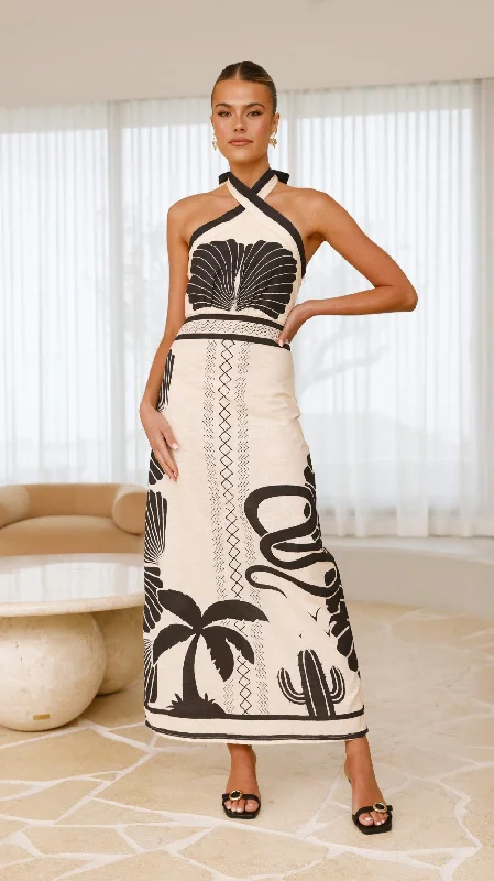 Must-Have Deals Boe Halter Maxi Dress - Palm Canyon