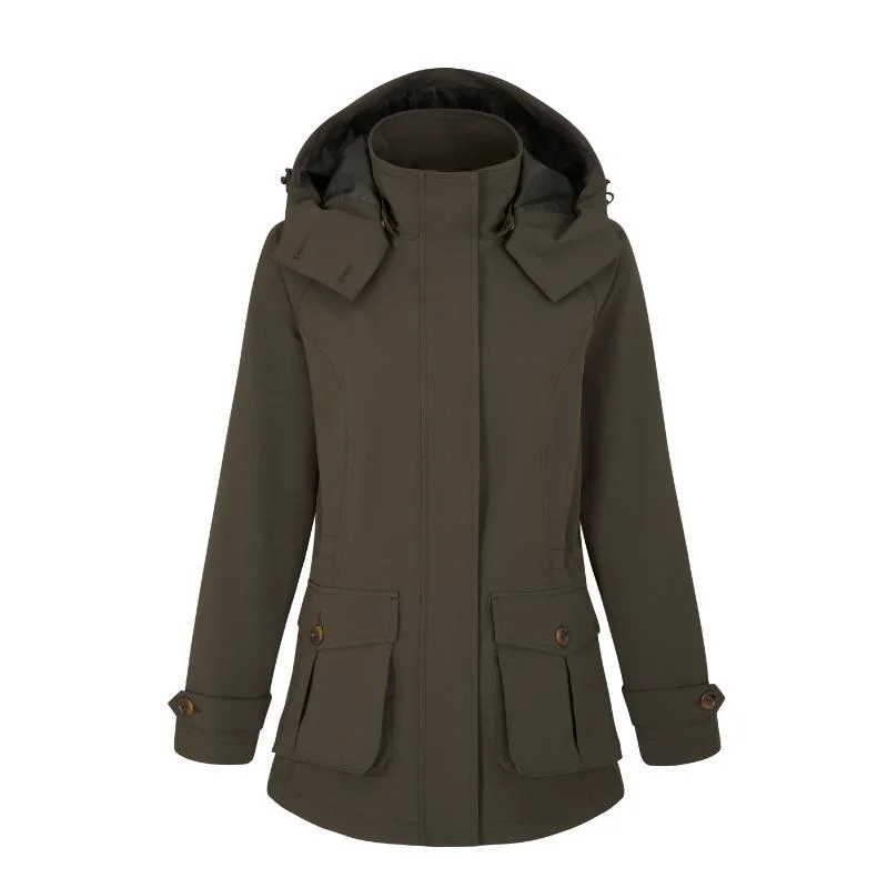 Online Exclusive functional coatAlan Paine Lockwood Waterproof Ladies Jacket - Olive