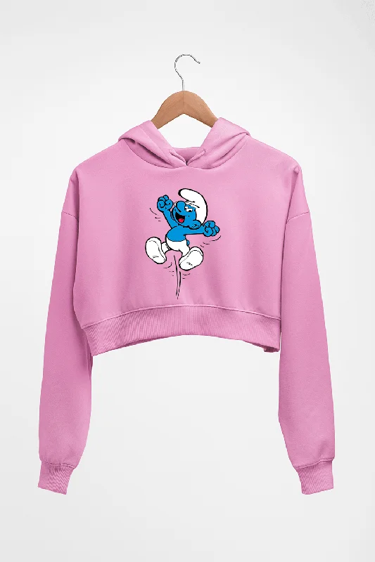 The Smurfs Crop HOODIE FOR WOMEN