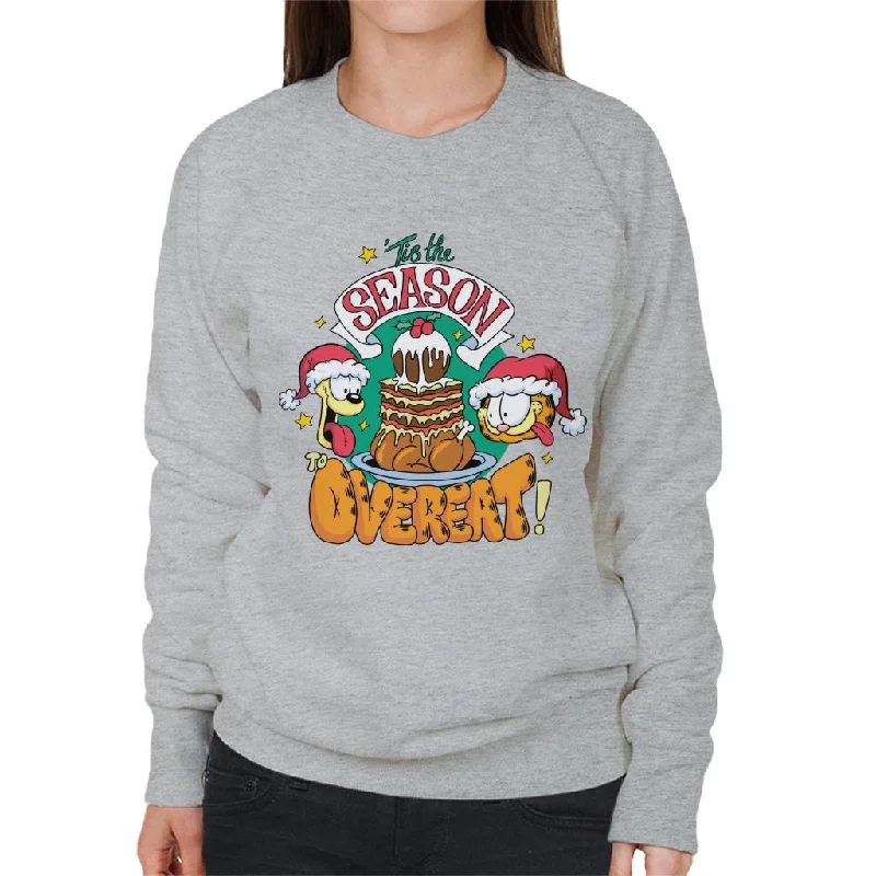 Garfield Christmas Tis The Season To Overeat Women's Sweatshirt