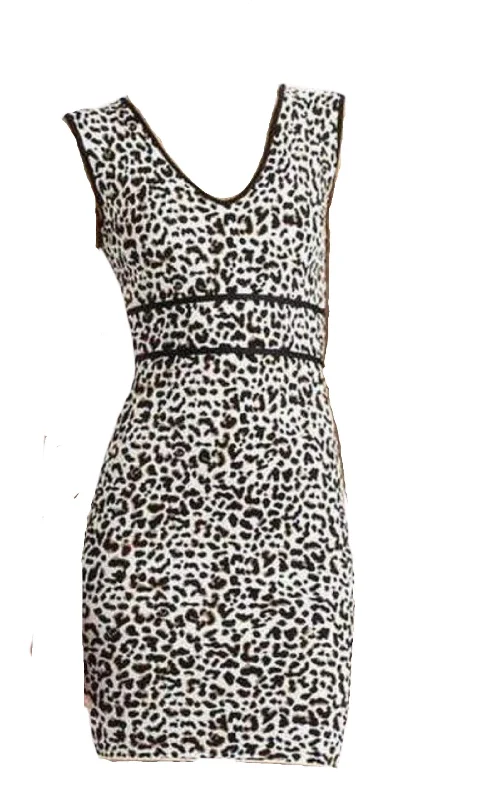 Reduced Prices wrap-around dressFancy Leopard Cocktail Dress