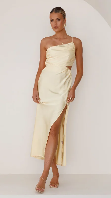 Take Advantage Nyla Maxi Dress - Yellow