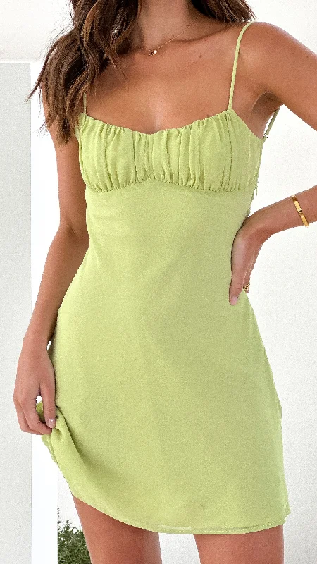 Reduced Prices Margie Mini Dress - Lime