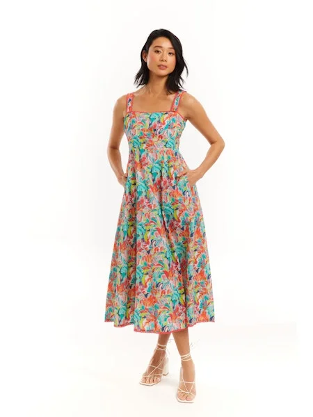 Bargain Bin satin dressJULIANA MIDI DRESS
