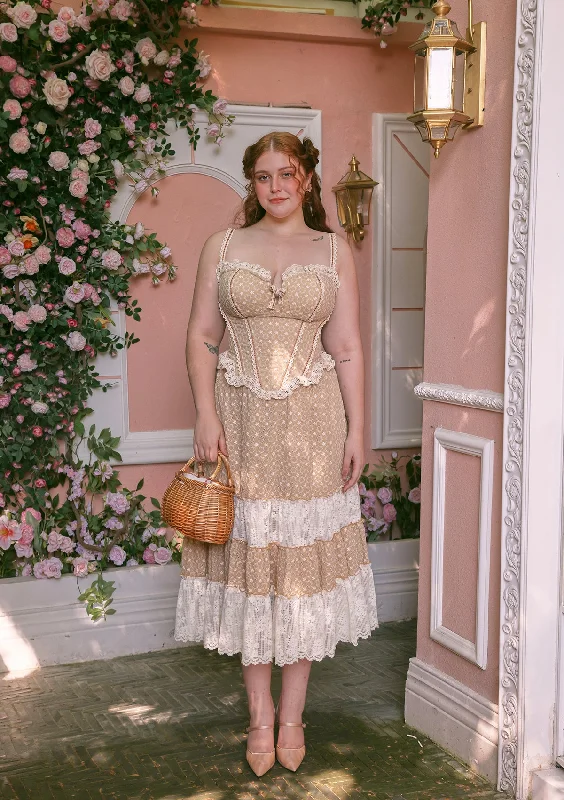 Don't Wait Curve & Plus Miss Cinnamon Corset Dress