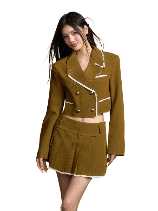 Discount Extravaganza oversized puffer coatAmerican College Style Crochet Blazer & Skirt Set Discount Extravaganza oversized puffer coatAmerican College Style Crochet Blazer & Skirt Set