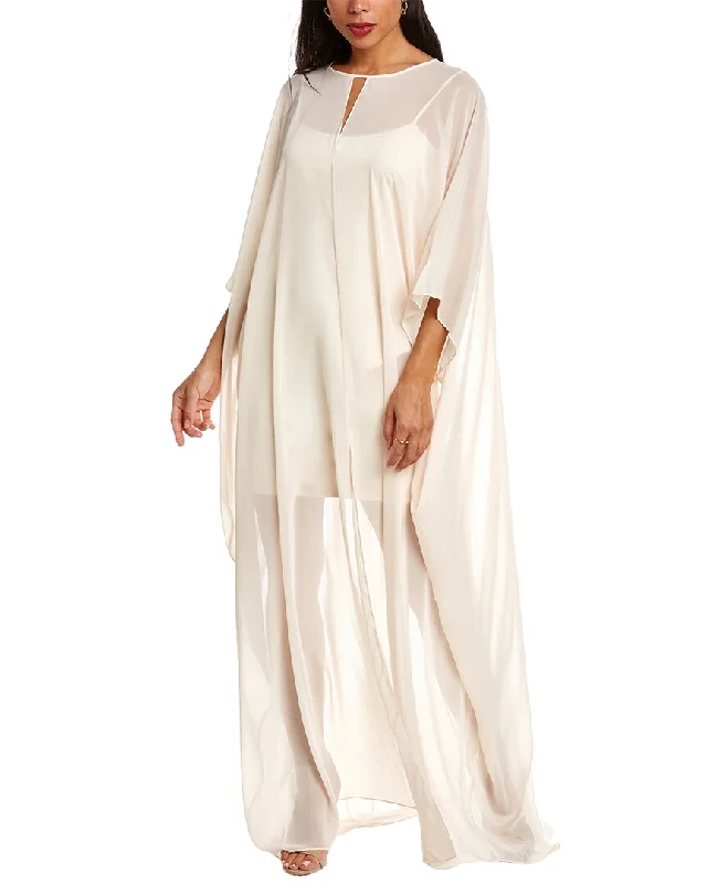 Online Specials v-neck dressHalston Sander Caftan Maxi Dress