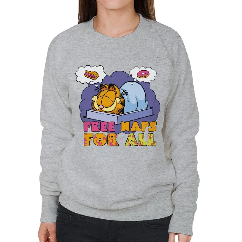 Garfield Free Naps For All Women's Sweatshirt