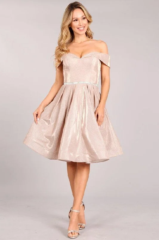 New Deals high-waisted dressCinderella Couture 8012J Rose Gold S Sale